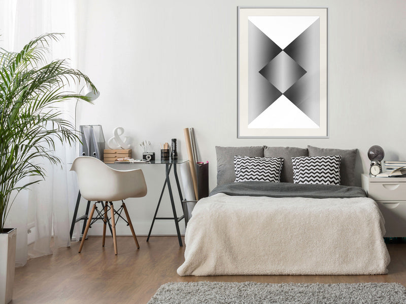 Poster - Gradient  - wit passepartout