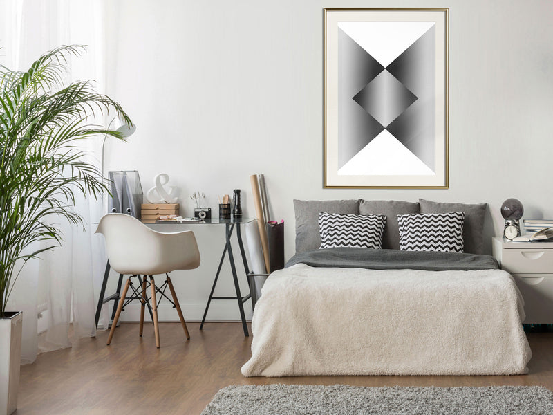 Poster - Gradient  - goud passepartout