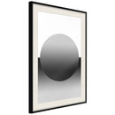 Poster - Levitating Sphere  - zwart passepartout