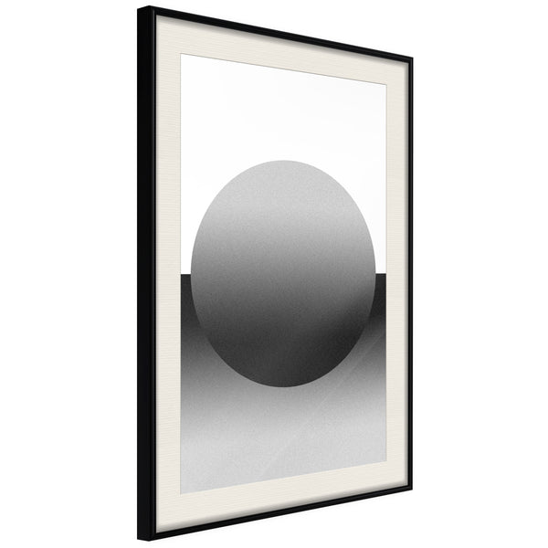 Poster - Levitating Sphere  - zwart passepartout