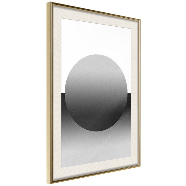 Poster - Levitating Sphere  - goud passepartout