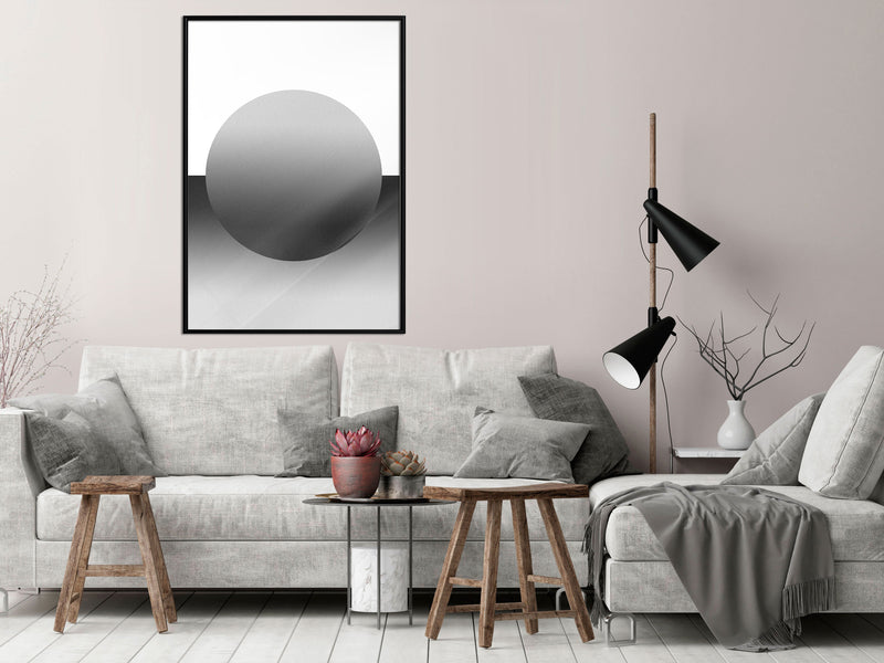 Poster - Levitating Sphere  - zwart