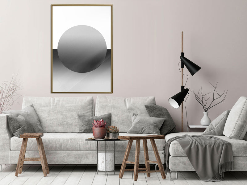 Poster - Levitating Sphere  - goud