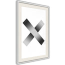 Poster - X  - wit passepartout