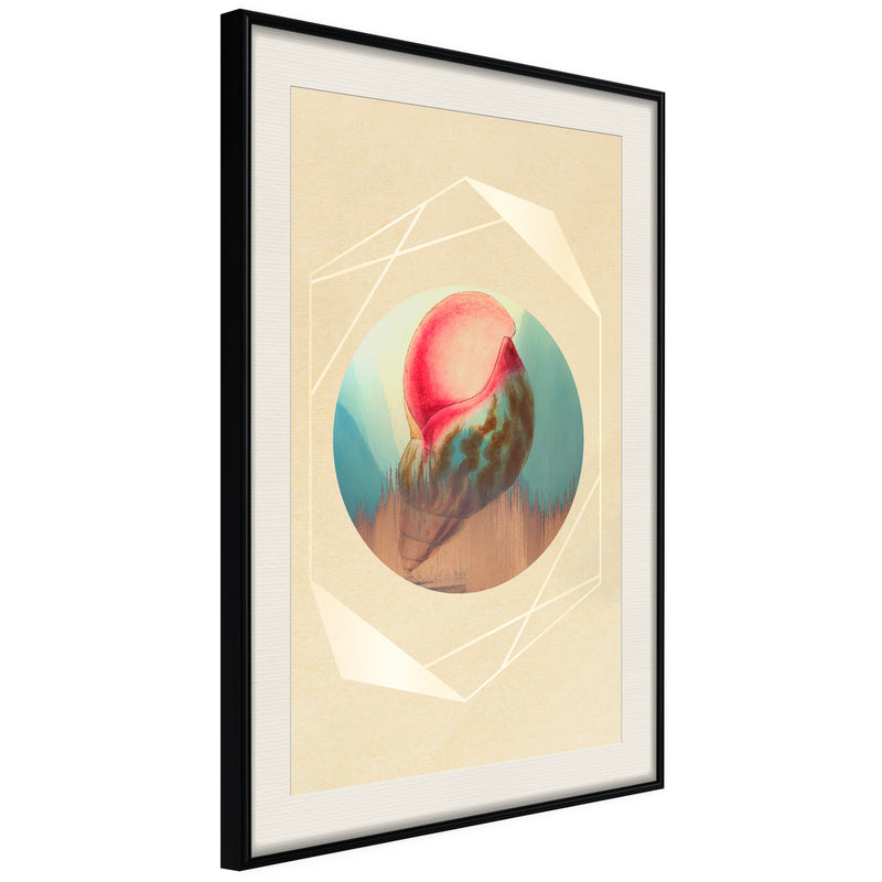 Poster - Sound of the Sea  - zwart passepartout