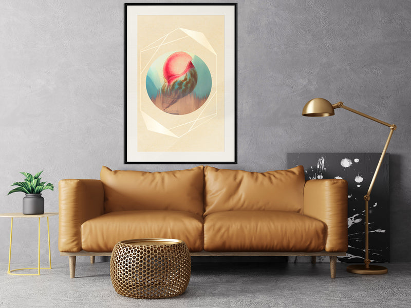 Poster - Sound of the Sea  - zwart passepartout
