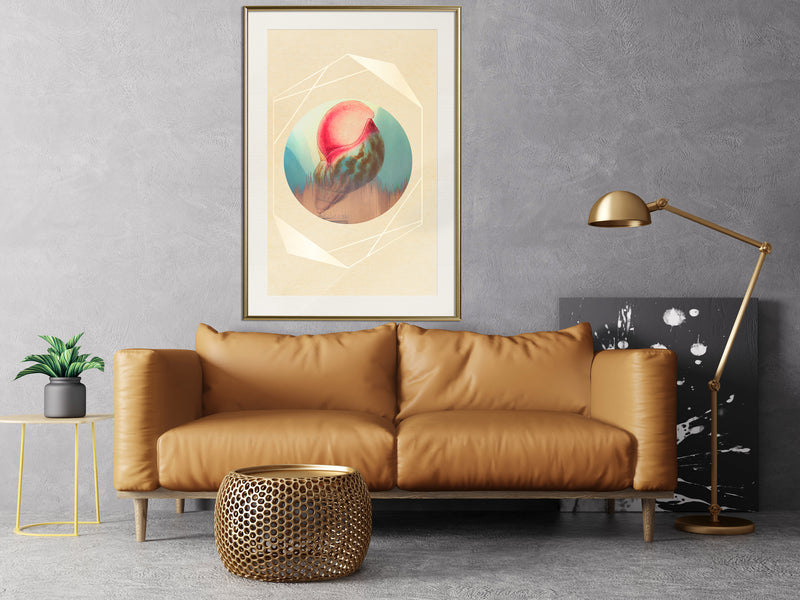 Poster - Sound of the Sea  - goud passepartout