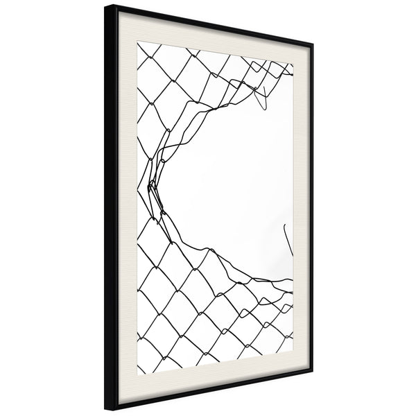 Poster - Escape  - zwart passepartout