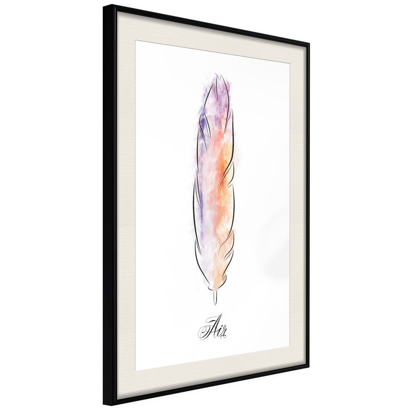 Poster - Lightness I  - zwart passepartout