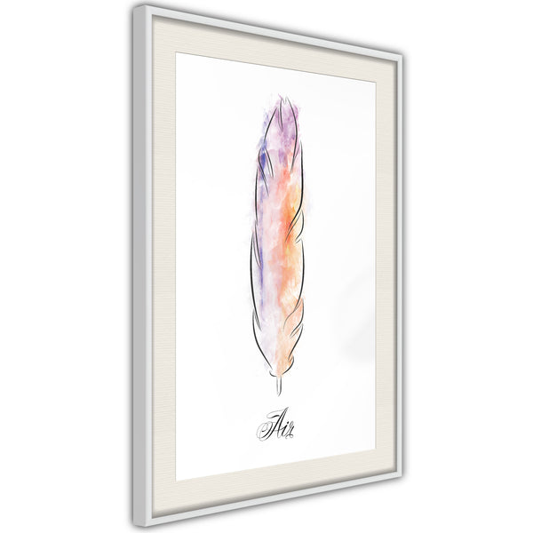 Poster - Lightness I  - wit passepartout