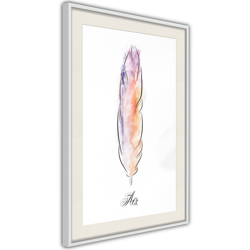 Poster - Lightness I  - wit passepartout