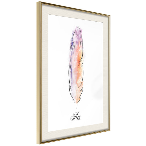 Poster - Lightness I  - goud passepartout