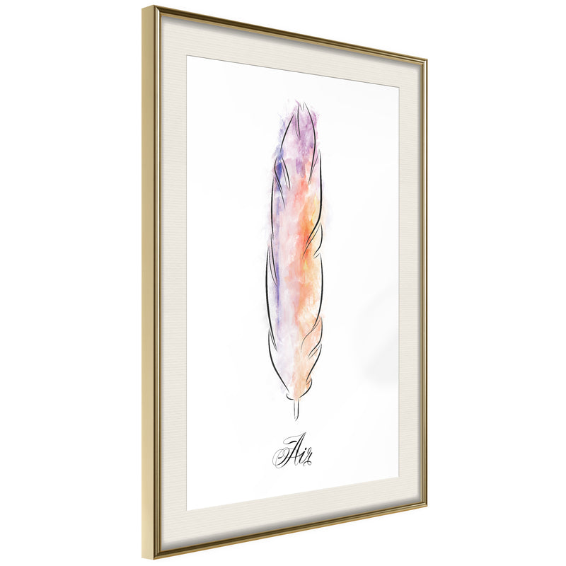 Poster - Lightness I  - goud passepartout