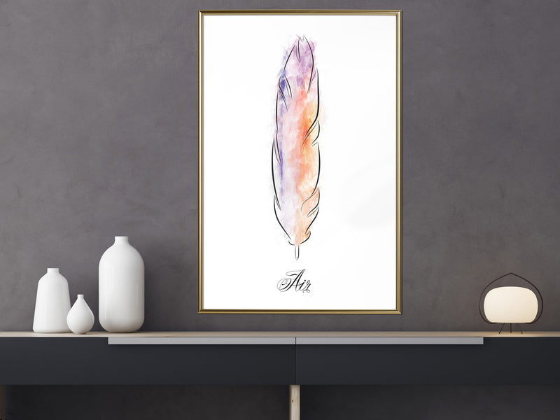 Poster - Lightness I  - goud