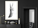 Poster - Peace  - zwart passepartout