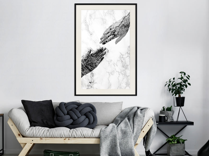 Poster - Almost  - zwart passepartout