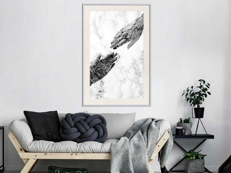 Poster - Almost  - wit passepartout