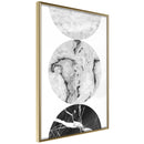 Poster - Three Shades of Marble  - goud