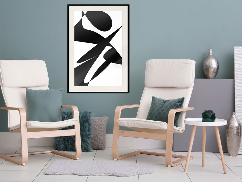 Poster - Good and Evil  - zwart passepartout