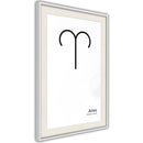 Poster - Zodiac: Aries II  - wit passepartout