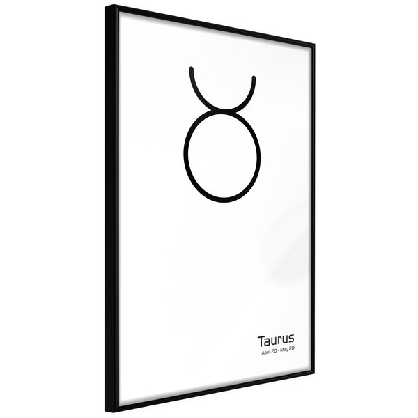 Poster - Zodiac: Taurus II  - zwart