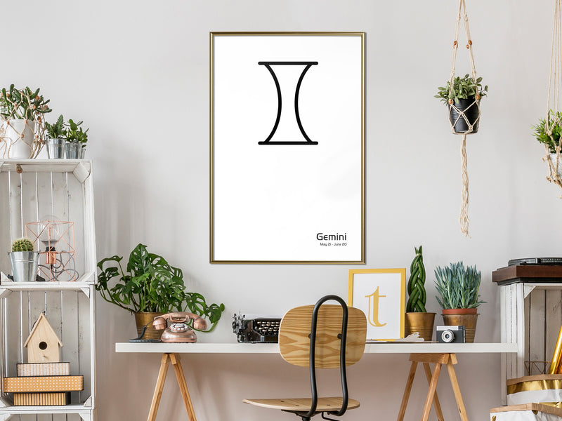 Poster - Zodiac: Gemini II  - goud