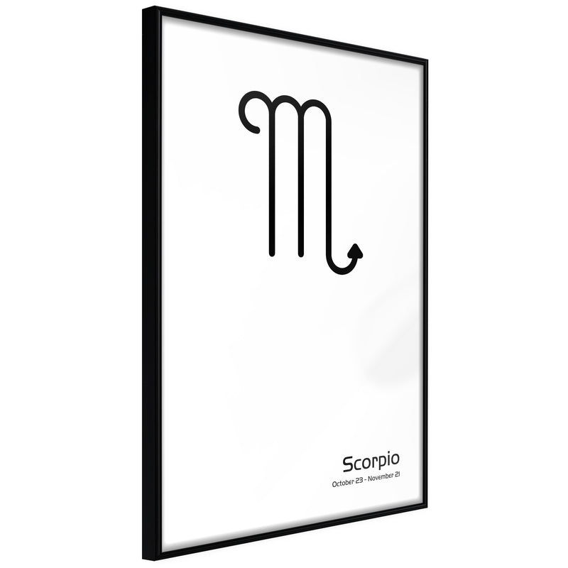 Poster - Zodiac: Scorpio II  - zwart