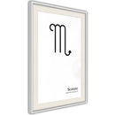 Poster - Zodiac: Scorpio II  - wit passepartout