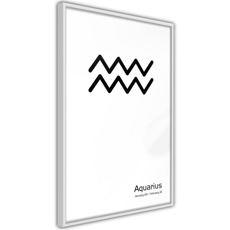Poster - Zodiac: Aquarius II  - wit
