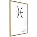 Poster - Zodiac: Pisces II  - goud