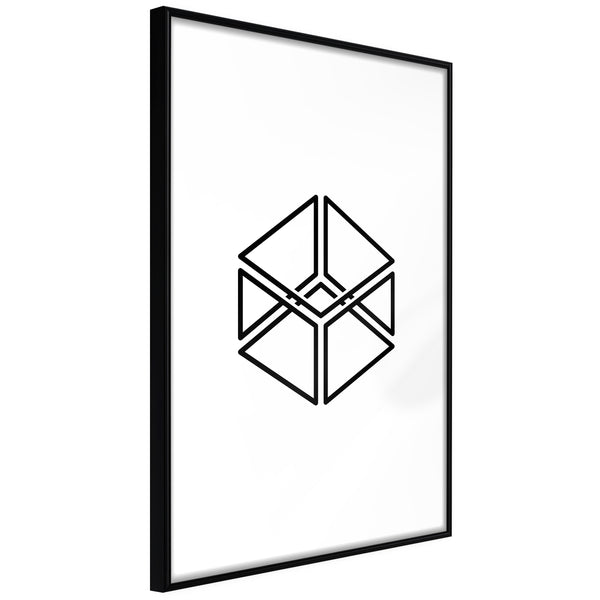 Poster - Count the Squares  - zwart