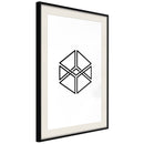 Poster - Count the Squares  - zwart passepartout