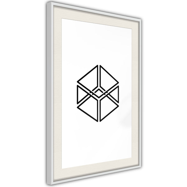 Poster - Count the Squares  - wit passepartout