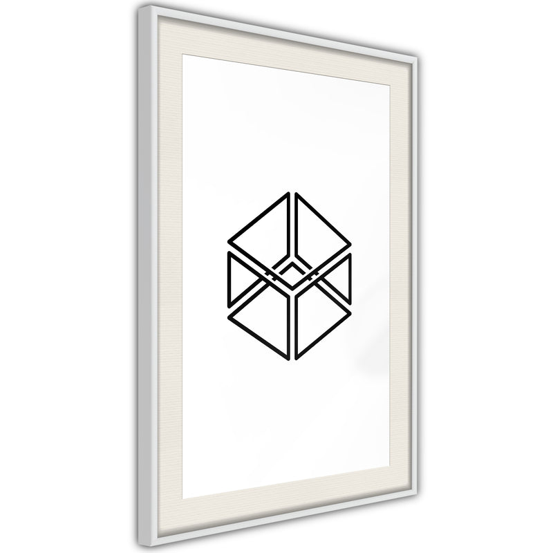 Poster - Count the Squares  - wit passepartout