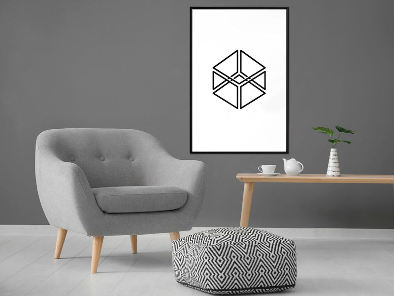 Poster - Count the Squares  - zwart