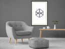 Poster - Count the Squares  - zwart passepartout