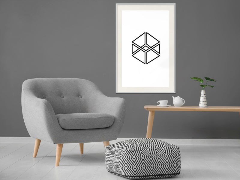 Poster - Count the Squares  - wit passepartout