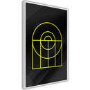 Poster - Yellow Lines  - wit