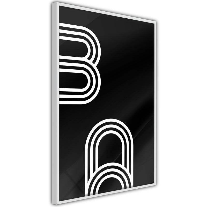 Poster - Twisted Paper Clips  - wit