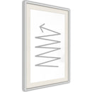 Poster - Changes of Direction  - wit passepartout