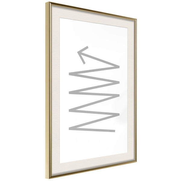 Poster - Changes of Direction  - goud passepartout
