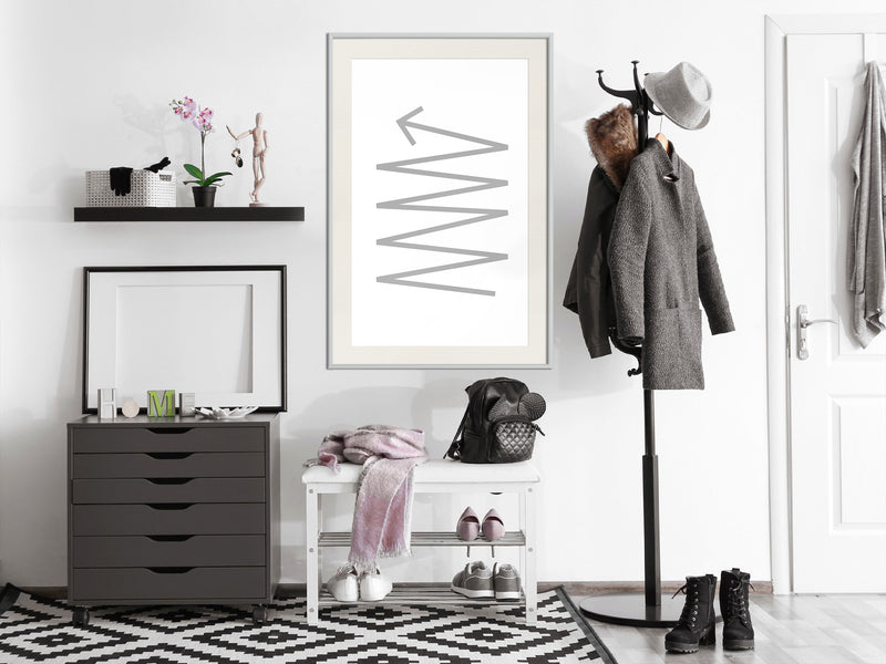 Poster - Changes of Direction  - wit passepartout