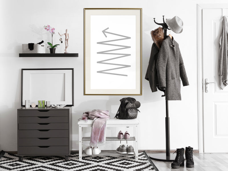 Poster - Changes of Direction  - goud passepartout