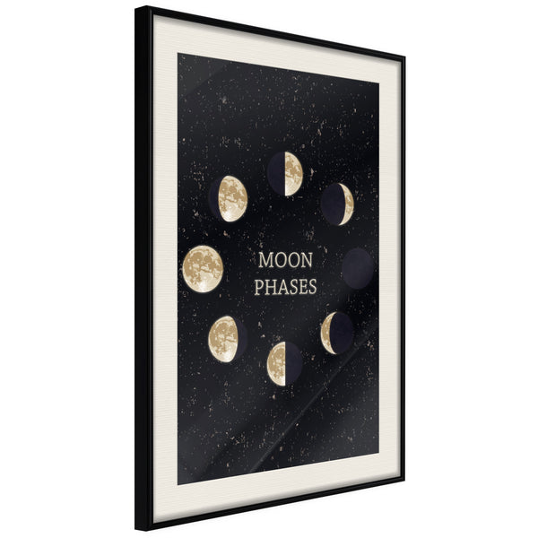 Poster - In the Rhythm of the Moon  - zwart passepartout