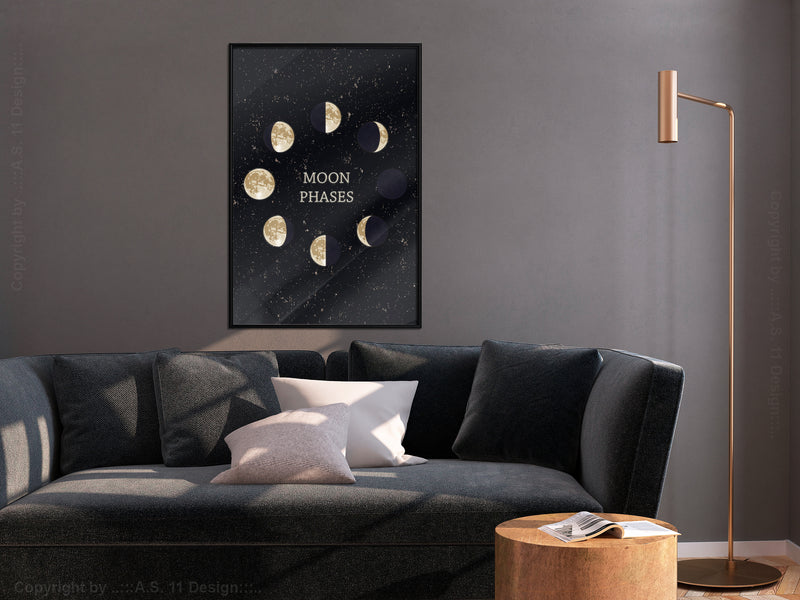 Poster - In the Rhythm of the Moon  - zwart