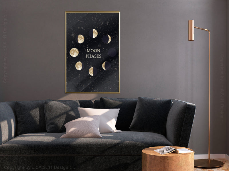Poster - In the Rhythm of the Moon  - goud