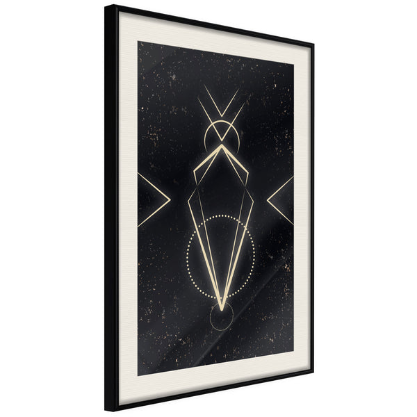 Poster - First Contact  - zwart passepartout
