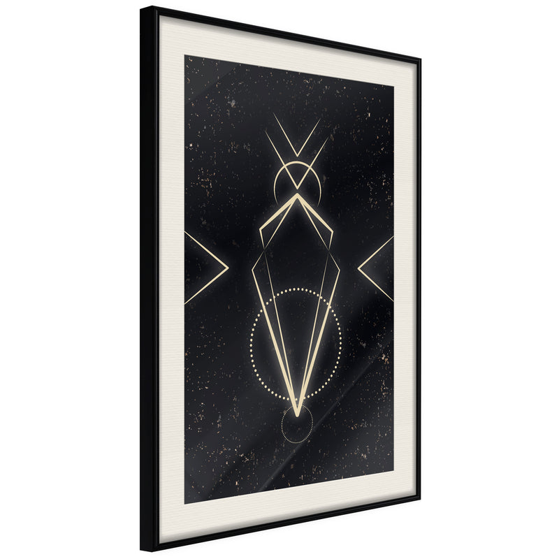 Poster - First Contact  - zwart passepartout