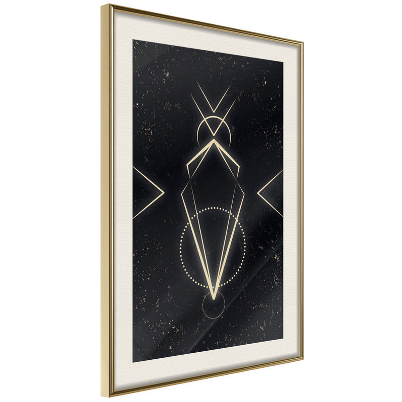 Poster - First Contact  - goud passepartout