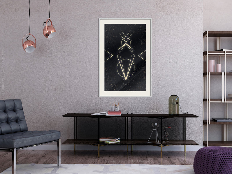 Poster - First Contact  - wit passepartout
